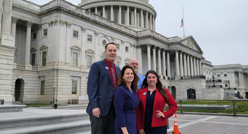 North Central REC representatives visit the U.S. Capitol during the 2022 Legislative Conference.