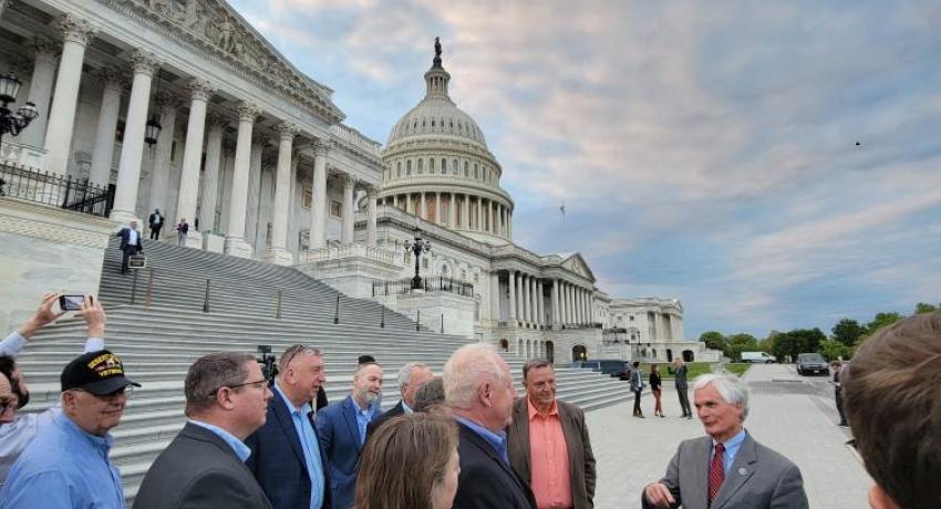 Representatives during their private tour of the U.S. Capitol Building with Rep. Bob Latta