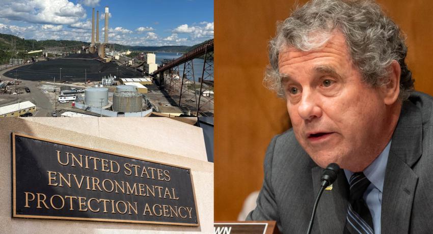 Sherrod Brown will vote against EPA's final power plant rules.