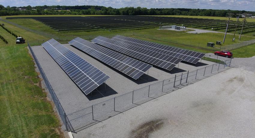 Hancock-Wood Electric Cooperative community solar array